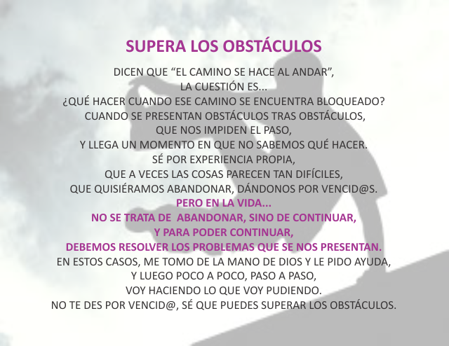Supera los obstáculos Marzo 10 de 2010